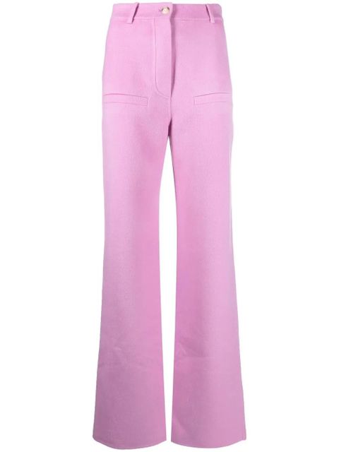 Nanushka high-waisted flared trousers - Pink - zdjęcie produktu nr 1