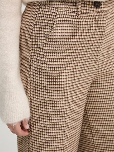 United Colors of Benetton spodnie damskie kolor beżowy fason culottes high waist 44BWDF0AA - zdjęcie produktu nr 2