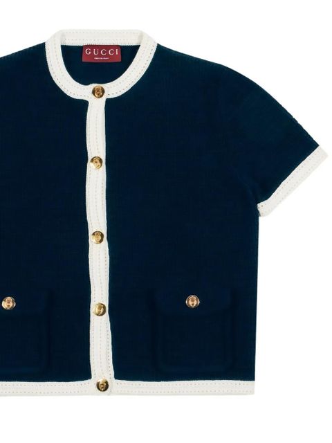 Gucci pocketed buttoned cardigan - Black - zdjęcie produktu nr 2