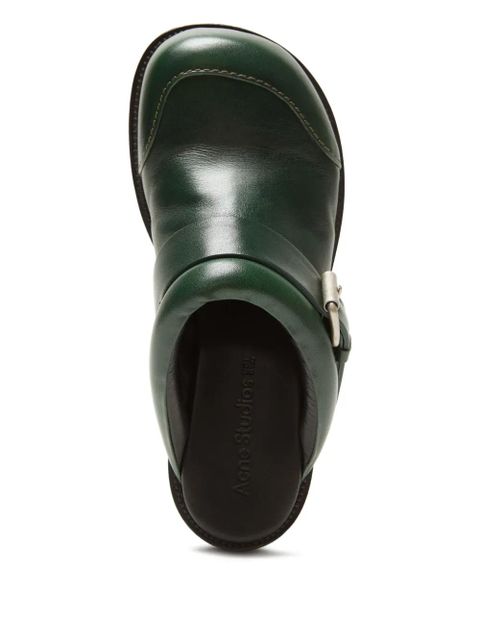 Acne Studios leather mules - Green