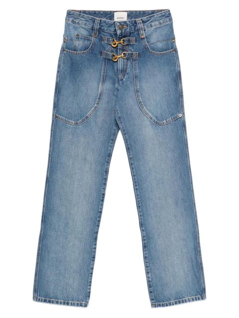 ISABEL MARANT buckled patch-pocket jeans - Blue - zdjęcie produktu nr 1