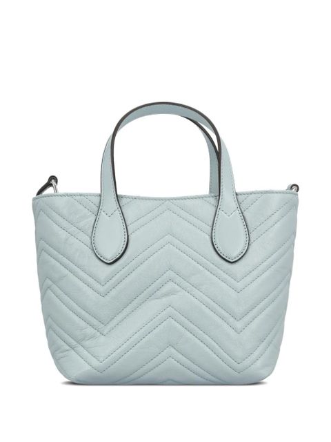 Gucci small GG Marmont tote bag - Blue - zdjęcie produktu nr 2