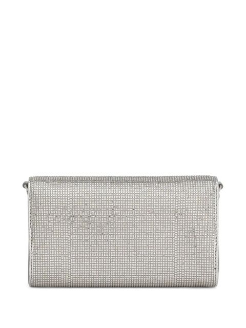 Dolce & Gabbana logo-plaque crystal-embellished crossbody bag - Grey - zdjęcie produktu nr 2