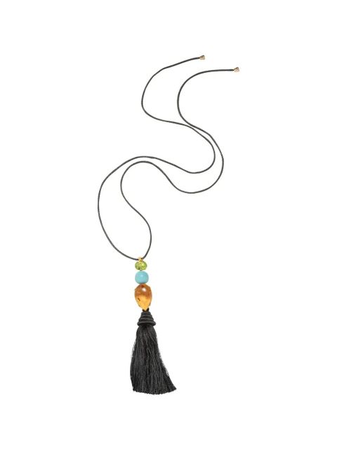 Jennifer Behr Izzie tassel necklace - Black - zdjęcie produktu nr 1