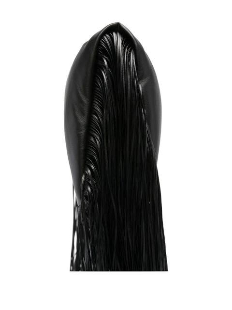 Sportmax fringed tote bag - 003 NERO