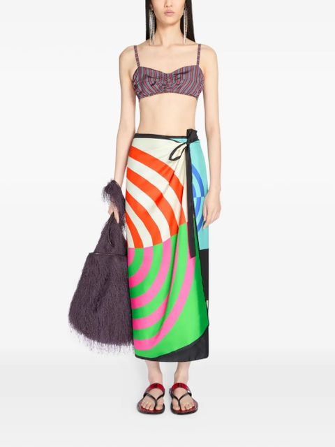 DRIES VAN NOTEN ruffled tote bag - Purple