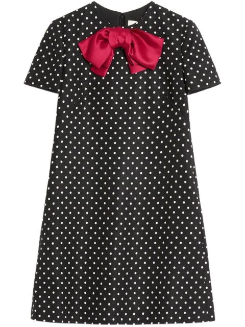 Valentino Garavani Plusdepois-print Supergran mini dress - Black