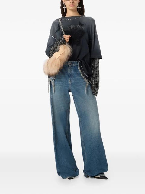 Blumarine butterfly jeans - Blue - zdjęcie produktu nr 2