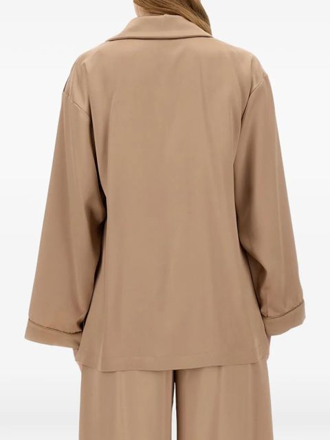 Max Mara logo-embroidered shirt - Neutrals