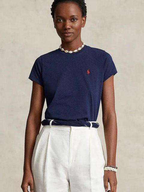 Polo Ralph Lauren t-shirt bawełniany kolor granatowy 211898698 - zdjęcie produktu nr 1