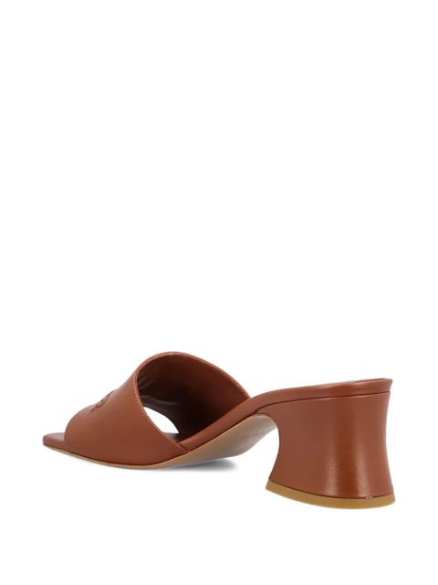 Chloé 55mm Soleil logo-embossed sandals - Brown