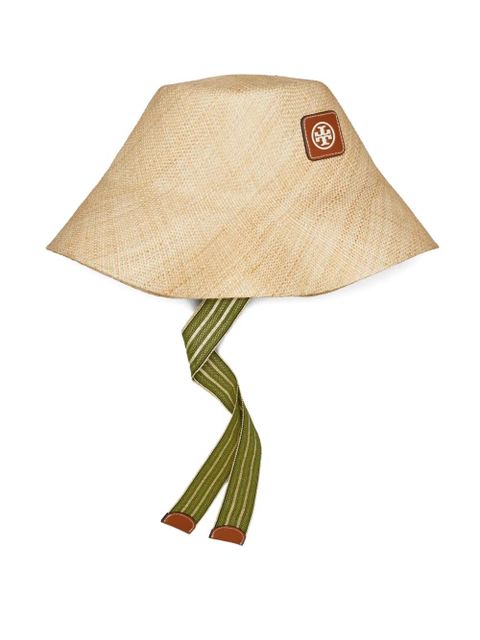 Tory Burch straw bucket hat - Neutrals - zdjęcie produktu nr 2