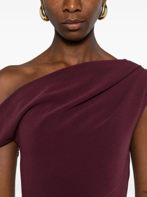 Solace London Irina cowl-neck maxi dress - Purple