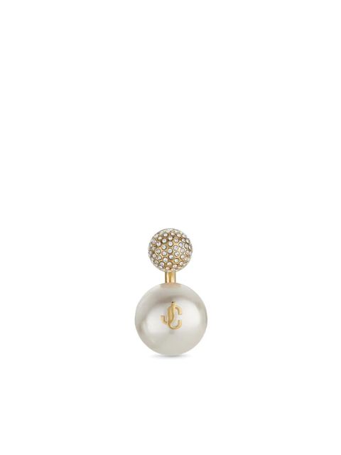 Jimmy Choo Auri crystal-embellished earring - Gold - zdjęcie produktu nr 1