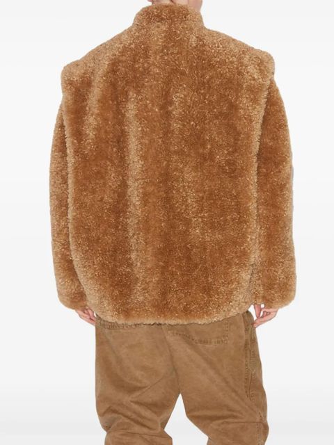 MARANT ÉTOILE Avalia brushed-finish jacket - Brown - zdjęcie produktu nr 2