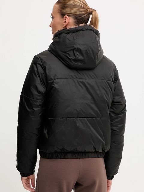 EA7 Emporio Armani kurtka dwustronna kolor brązowy zimowa oversize AF16373.7W000668