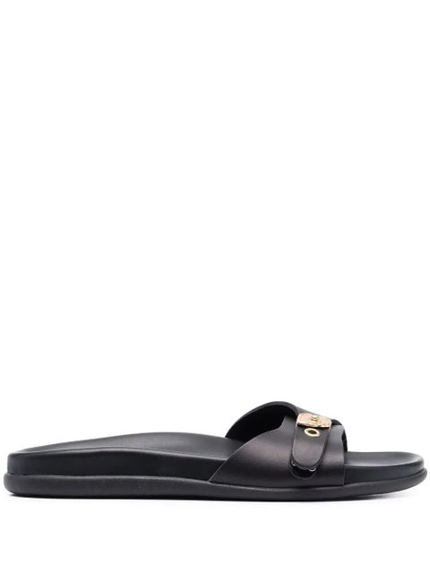 Ancient Greek Sandals Odi open-toe slides - Black - zdjęcie produktu nr 1