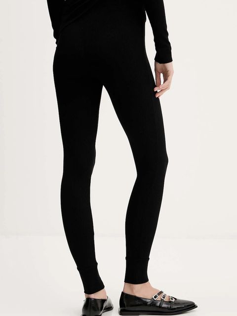 La Mania legginsy damskie kolor czarny gładkie CARE - zdjęcie produktu nr 2