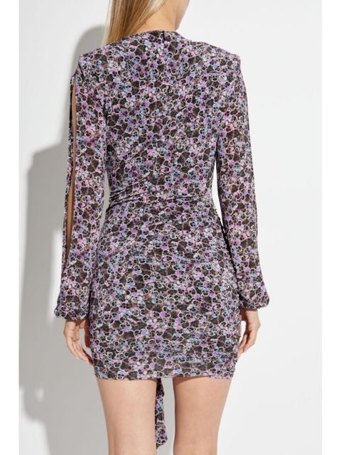 ISABEL MARANT Vinia gathered printed-jersey dress - Purple