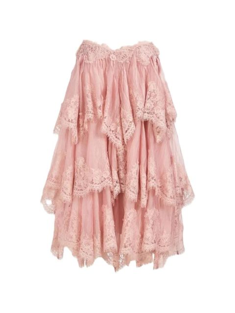 Aje Ophelia layered lace-trimmed dress - Pink - zdjęcie produktu nr 1