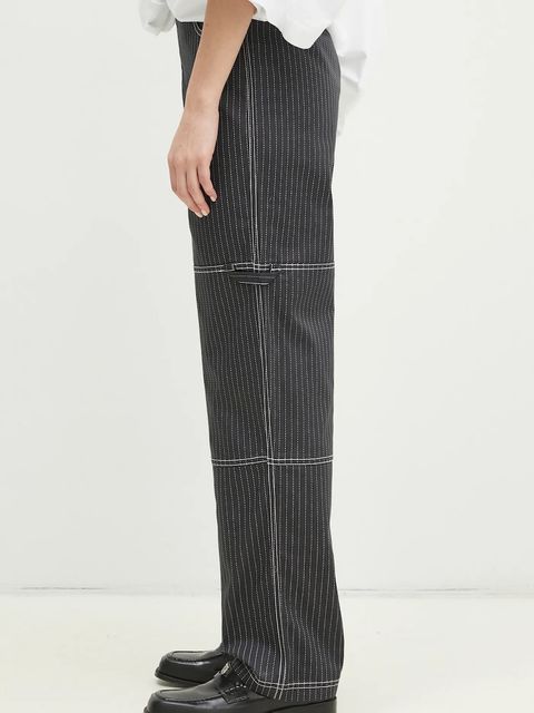 adidas Originals spodnie Aop Pant damskie kolor szary fason cargo high waist JJ3140 - zdjęcie produktu nr 2