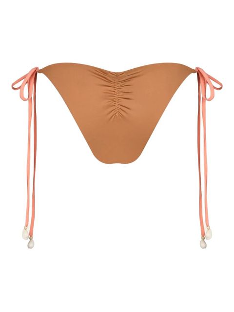 Johanna Ortiz Sagrado shell-detail bikini bottom - Pink