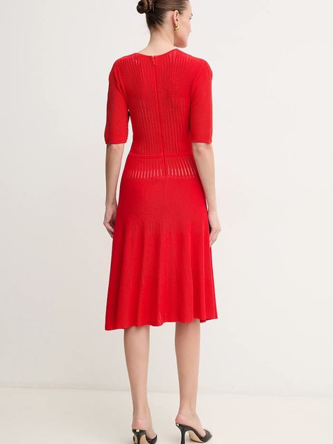 Herve Leger sukienka Lyla kolor czerwony mini rozkloszowana SHO8284542 - zdjęcie produktu nr 2