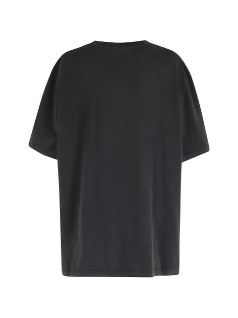 The Attico side-slit embroidered T-shirt - Black - zdjęcie produktu nr 2