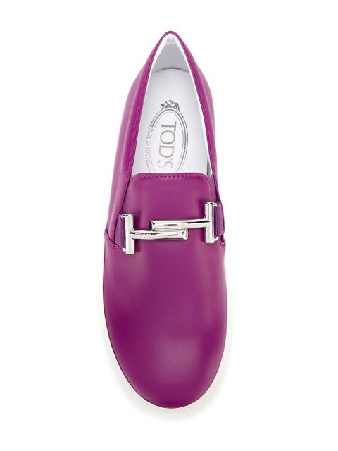 Tod's metallic detailing slip-on sneakers - Pink