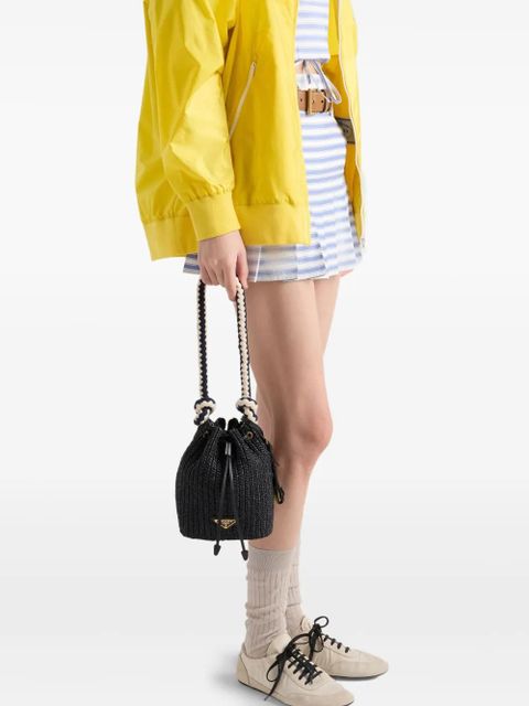 Prada striped poplin mini skirt - Blue - zdjęcie produktu nr 2