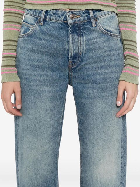 Free People deep trance dropped boyfriend jeans - Blue