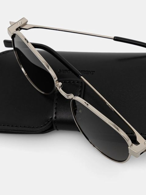 Saint Laurent okulary przeciwsłoneczne kolor srebrny SL 772