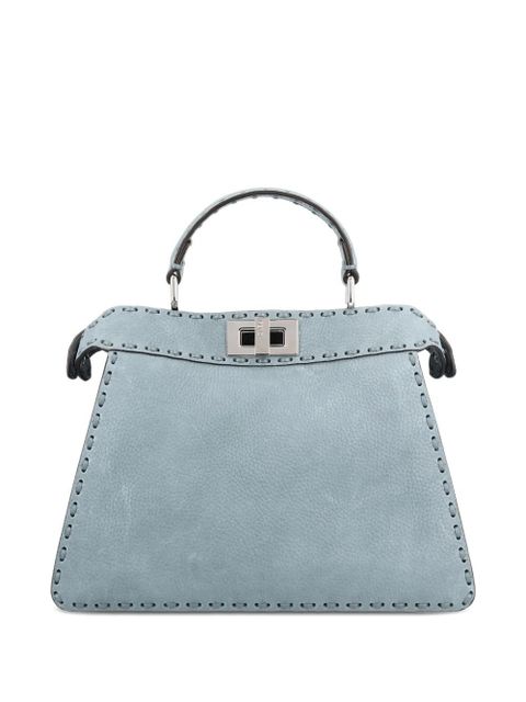 FENDI small Peekaboo ISeeU top-handle tote bag - Blue