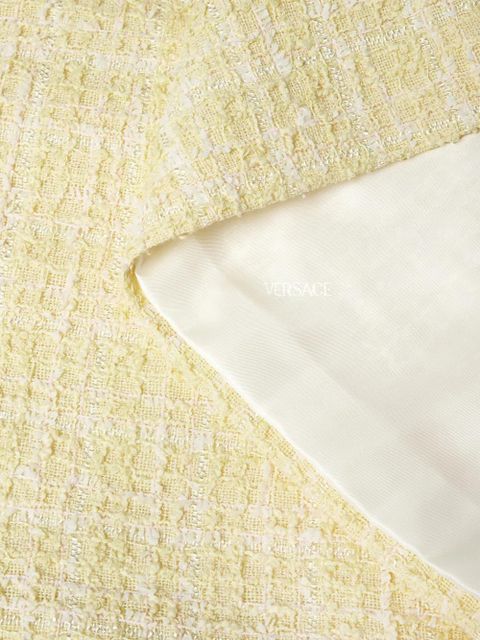 Versace crystal-embellished tweed mini skirt - Neutrals - zdjęcie produktu nr 2