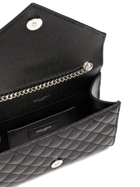 Saint Laurent envelope matelassé shoulder bag - Black - zdjęcie produktu nr 2