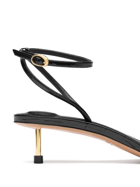 Jacquemus 40mm Les Regalo leather sandals - Black