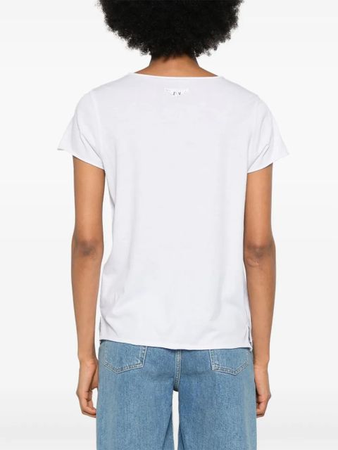 Zadig&Voltaire rhinestone-embellished cotton T-shirt - White
