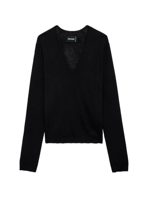 Zadig&Voltaire Rivy CP V-neck sweater - Black - zdjęcie produktu nr 1