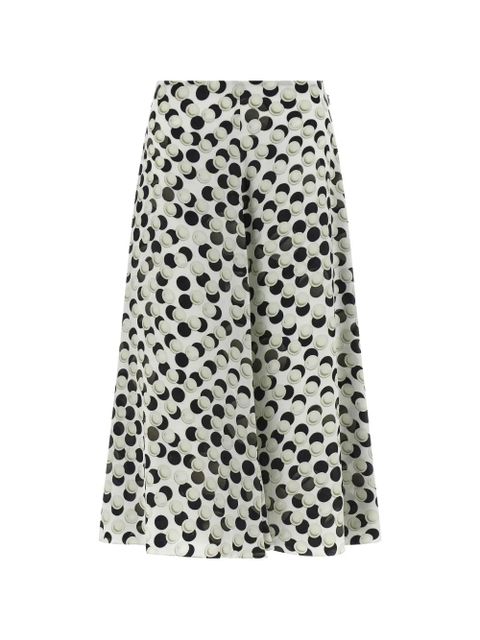 FENDI jacquard polka-dot midi skirt - White - zdjęcie produktu nr 1