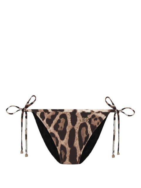 Dolce & Gabbana leopard-print bikini bottom - Brown - zdjęcie produktu nr 1