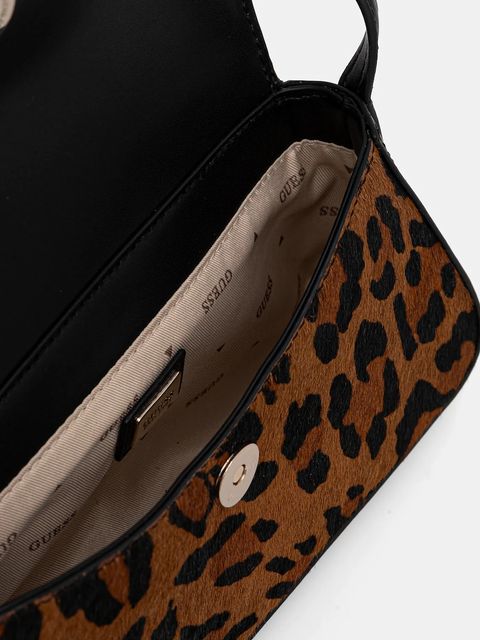 Guess torebka skórzana DOMITILLA kolor brązowy HWLO75 29780