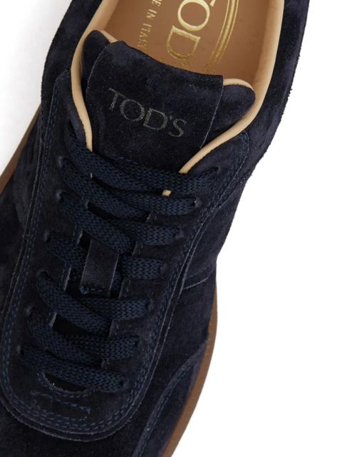 Tod's panelled suede sneakers - Blue - zdjęcie produktu nr 2