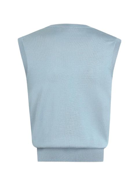 Dolce & Gabbana silk tank top - Blue - zdjęcie produktu nr 2