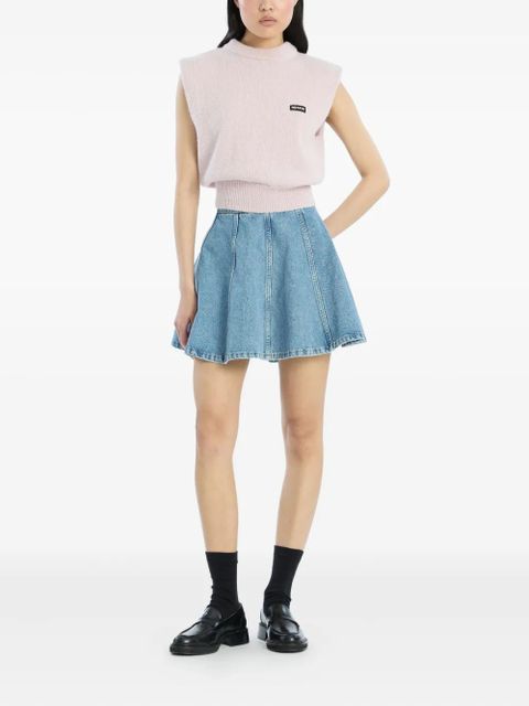 ROTATE BIRGER CHRISTENSEN padded-shoulder knit vest - Pink - zdjęcie produktu nr 2