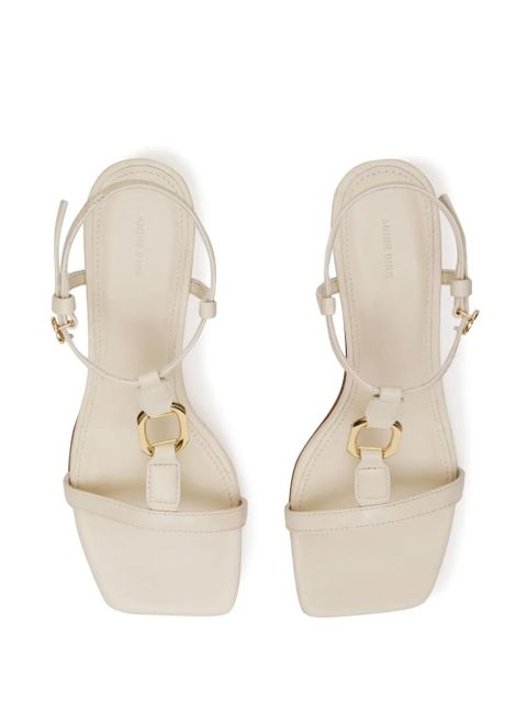 ANINE BING Kiera 50mm square-toe sandals - Neutrals