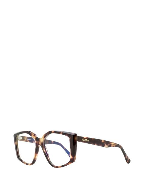 Max Mara Eyewear geometric butterfly glasses - Brown - zdjęcie produktu nr 2