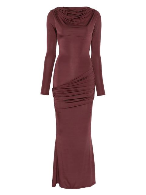 Paris Georgia draped maxi dress - Red