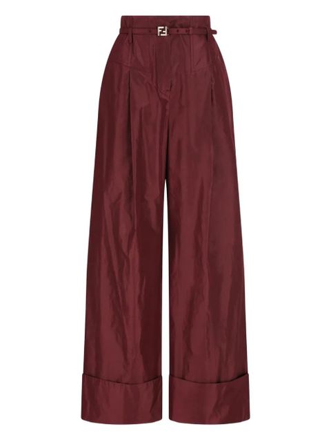 FENDI FF-buckle trousers - Red - zdjęcie produktu nr 1