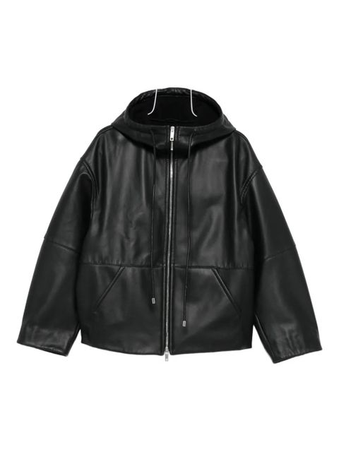 Sportmax hooded zip-up jacket - Black