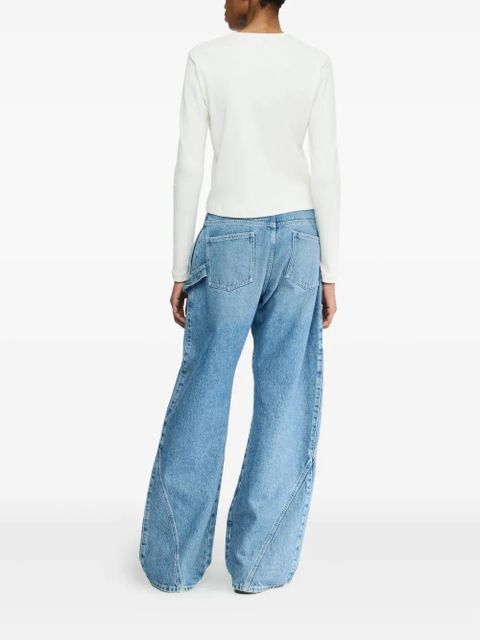 JW Anderson logo-embroidered T-shirt - White